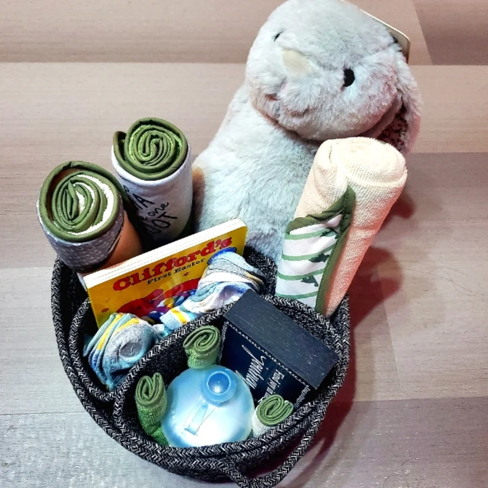 Baby Shower Gift Basket - Picture 1 of 3